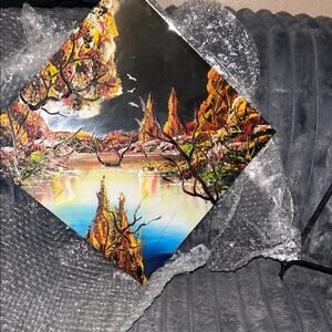 One of a Kind Vibrant Landscape Art Painting